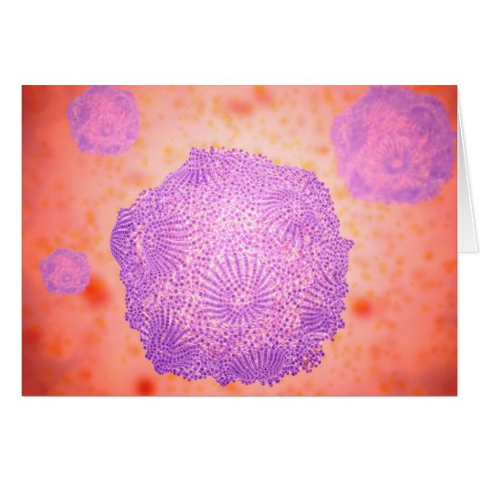Microscopic View Of Canine Parvovirus 2 Cards (Front Horizontal)