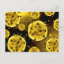 Microscopic View Of Coronavirus Postcard
