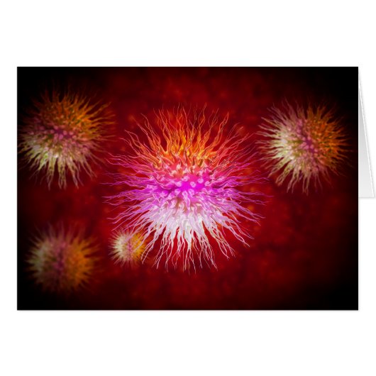 Microscopic View Of Dendrimers 1 Cards (Front Horizontal)