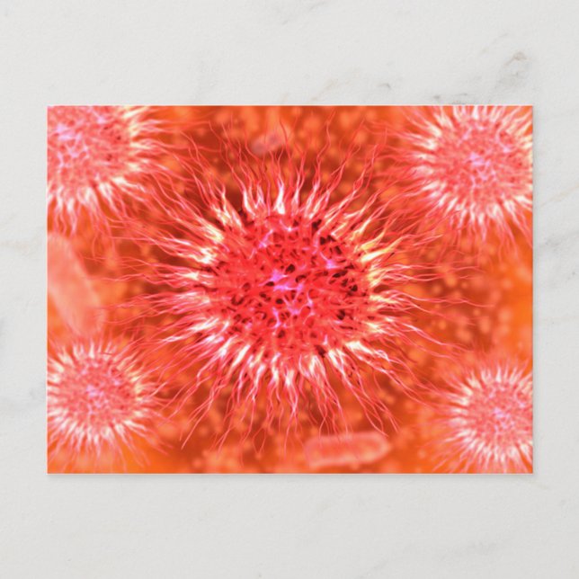 Microscopic View Of Dendrimers 2 Postcard (Front)