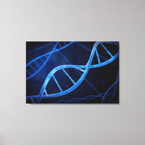 Microscopic View Of DNA Canvas Print