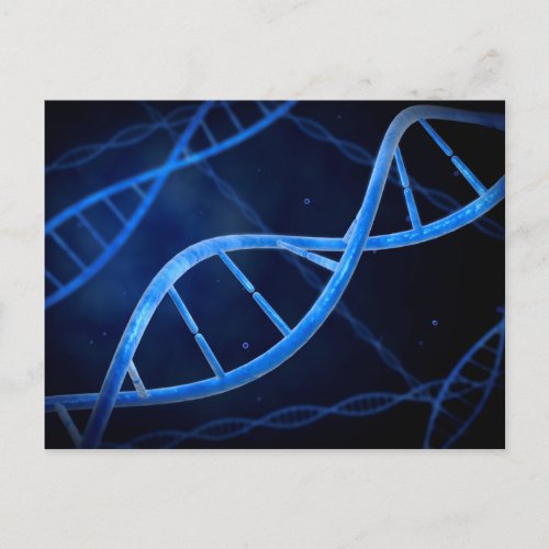 Microscopic View Of DNA Postcard