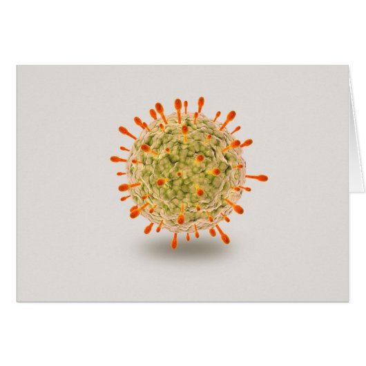 Microscopic View Of Herpes Virus 2 Cards (Front Horizontal)
