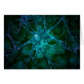 Microscopic View Of Multiple Nerve Cells 2 Cards (Front Horizontal)
