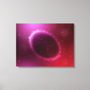 Microscopic View Of Samllpox 1 Canvas Print