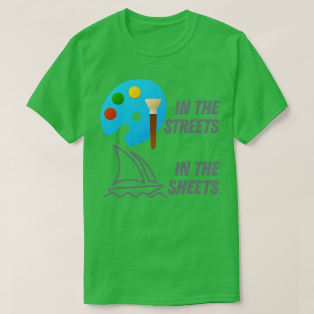 Microsoft Paint In The Sheets Midjourney In The Sh T-Shirt (Design Front)