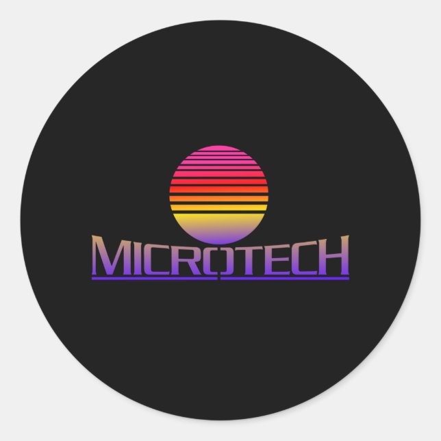 Microtech Corporation Gaming Gift Classic Round Sticker (Front)