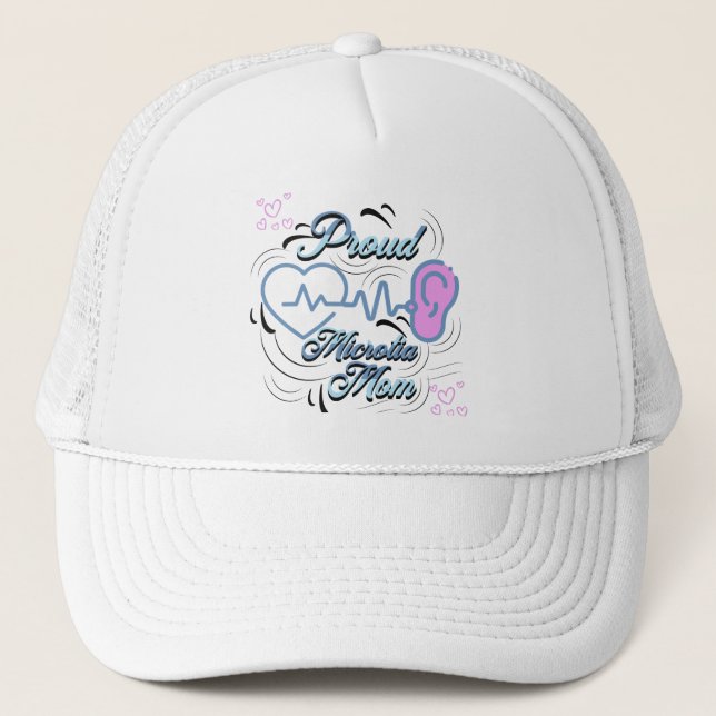 Microtia Mom Trucker Hat (Front)