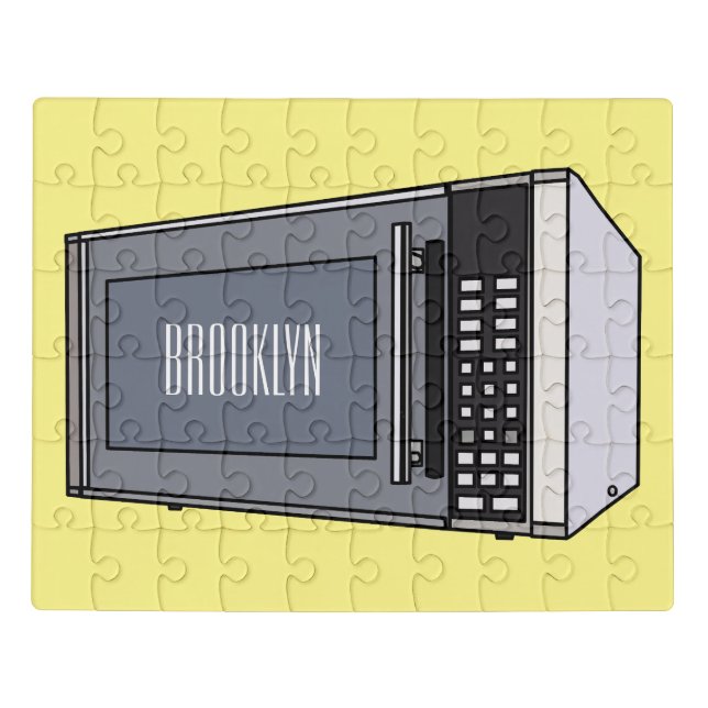 Microwave cartoon illustration jigsaw puzzle (Puzzle Horizontal)