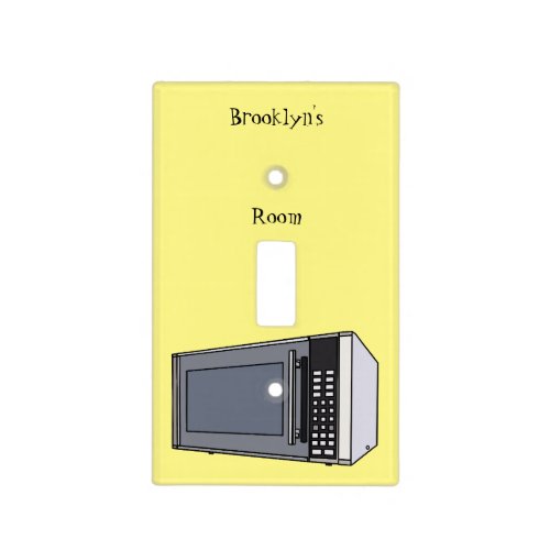 Microwave cartoon illustration light switch cover