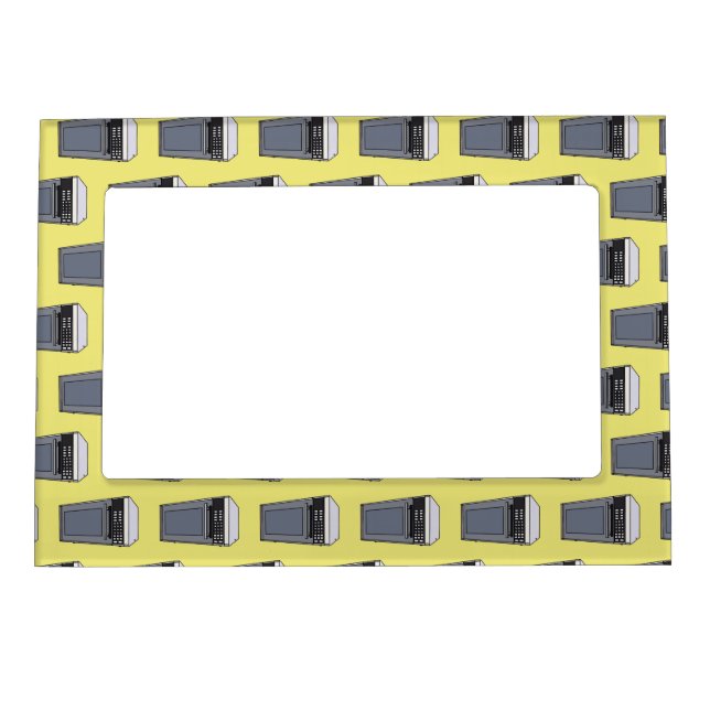 Microwave cartoon illustration magnetic frame (Front)