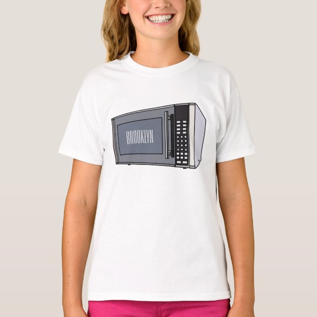 Microwave cartoon illustration T-Shirt (Front)
