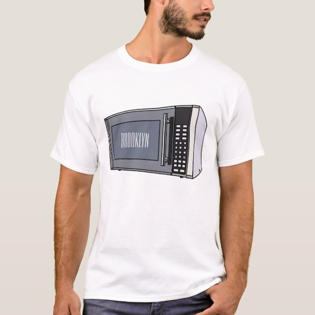 Microwave cartoon illustration T-Shirt (Front)