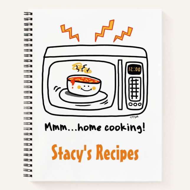 Microwave Home Cooking Notebook (Front)