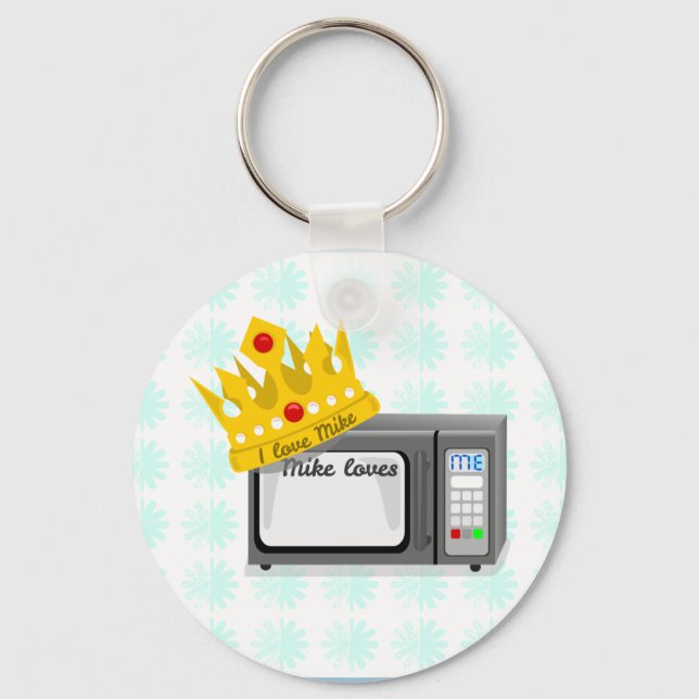 Microwave is King Keychain (Front)