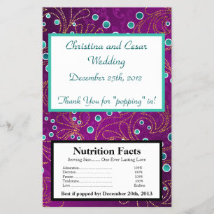 Microwave Popcorn Wrapper Arabian Purple