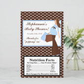 Microwave Popcorn Wrapper Blue Mod Mom Polka Dots (Standing Front)