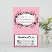 Microwave Popcorn Wrapper Butterfly Zebra Print (Standing Front)