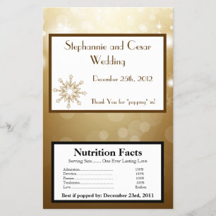 Microwave Popcorn Wrapper Christmas Copper Blur