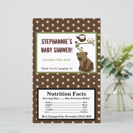 Microwave Popcorn Wrapper Enchanted Hollow Forest (Standing Front)