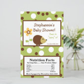 Microwave Popcorn Wrapper Forest Friends Hedgehog (Standing Front)