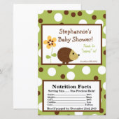 Microwave Popcorn Wrapper Forest Friends Hedgehog (Front/Back)
