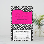 Microwave Popcorn Wrapper Hot Pink Zebra Print (Standing Front)
