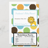 Microwave Popcorn Wrapper Jungle King Lion Safari (Front/Back)