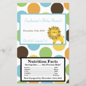 Microwave Popcorn Wrapper Jungle King Lion Safari (Front)