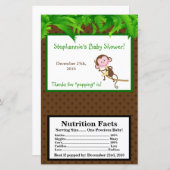 Microwave Popcorn Wrapper MonkeySwing Jungle Safar (Front/Back)