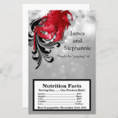 Microwave Popcorn Wrapper Red on Silver Masquerade (Front/Back)