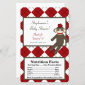 Microwave Popcorn Wrapper Red Sock Monkey (Front/Back)