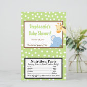 Microwave Popcorn Wrapper Safari Jungle ZooAnimal (Standing Front)