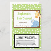 Microwave Popcorn Wrapper Safari Jungle ZooAnimal (Front/Back)