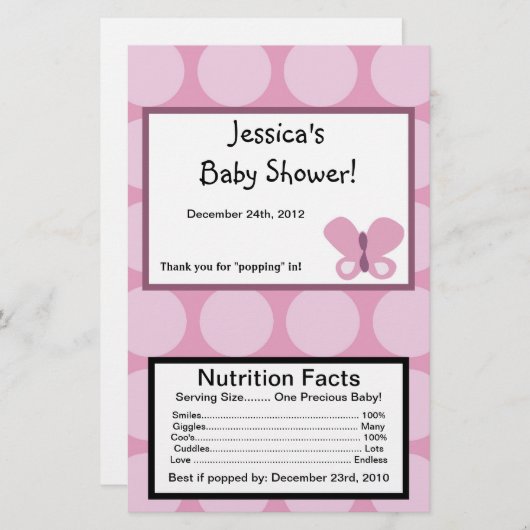 Microwave Popcorn Wrapper Sugar Plum (Front/Back)