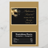 Microwave Popcorn Wrapper Sweet 16 Gold (Front)