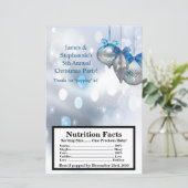 Microwave Popcorn Wrapper Winter Snowflake Ornamen (Standing Front)