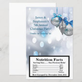 Microwave Popcorn Wrapper Winter Snowflake Ornamen (Front/Back)