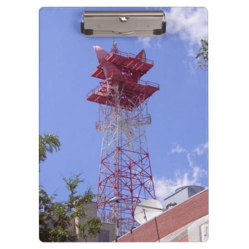Microwave Relay Radio Telecom Tower Clipboard