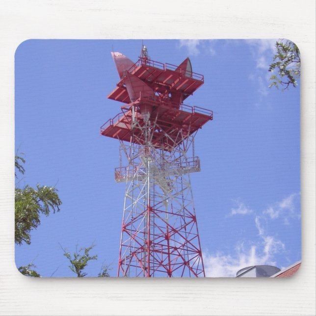 Microwave Relay Radio Telecom Tower Mouse Pad (Front)