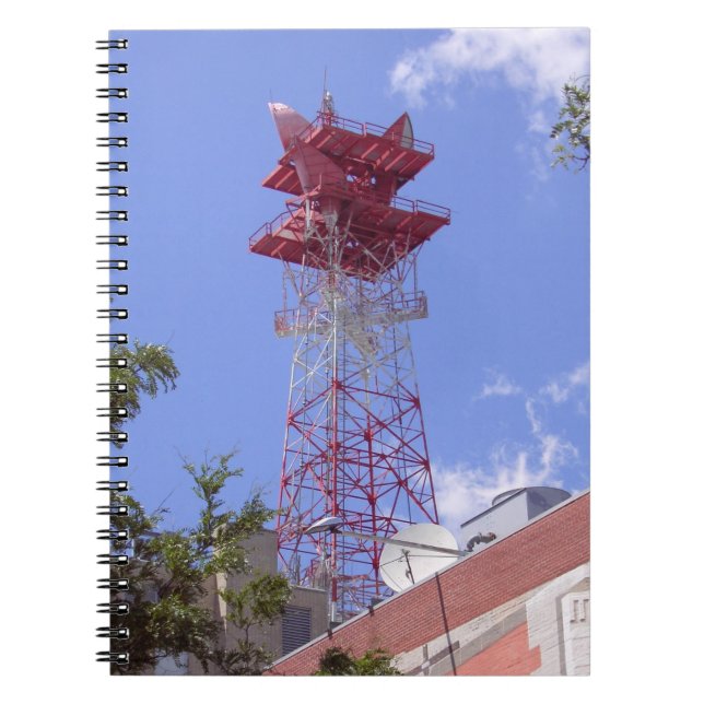 Microwave Relay Radio Telecom Tower Notebook (Front)