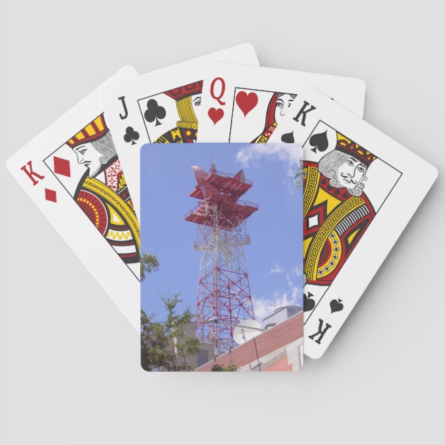 Microwave Relay Radio Telecom Tower Poker Cards (Back)