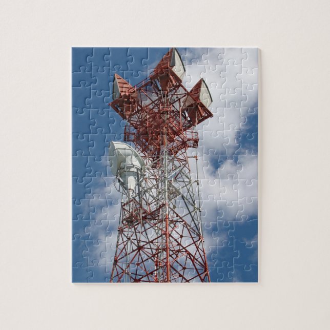 Microwave Telecommunications Tower Jigsaw Puzzle (Vertical)