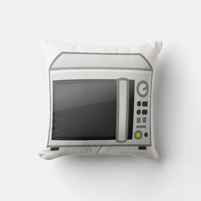 Microwave Throw Pillow (Front)