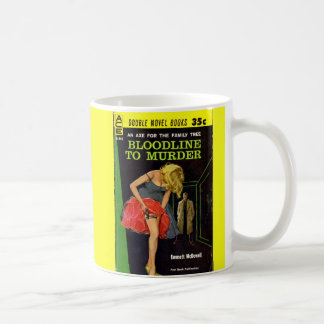 mid 1950s Bloodline to Murder pulp cover Coffee Mug