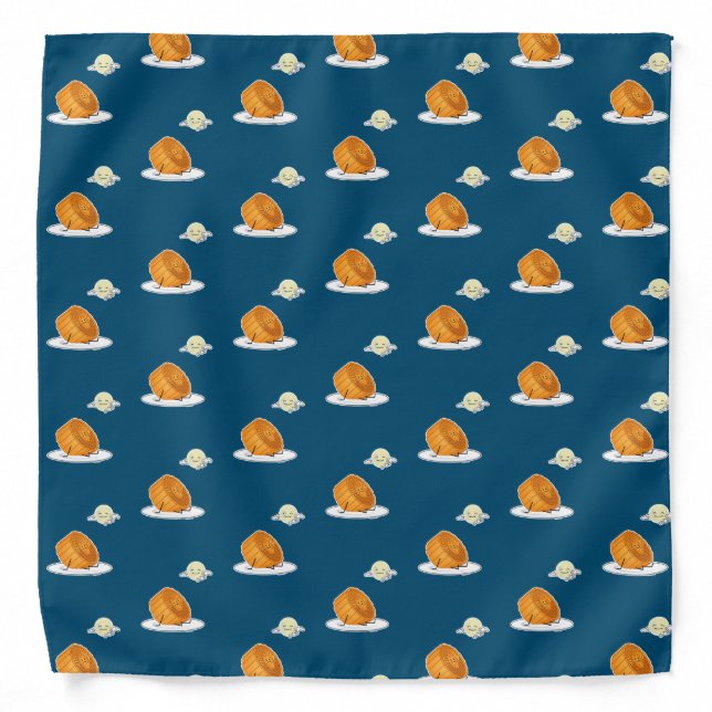 Mid Autumn Festival Moon cake lunar mooncakes past Bandana (Front)