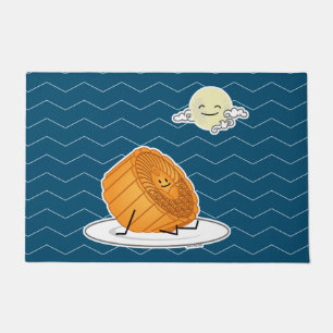 Mid Autumn Festival Moon cake lunar mooncakes past Doormat