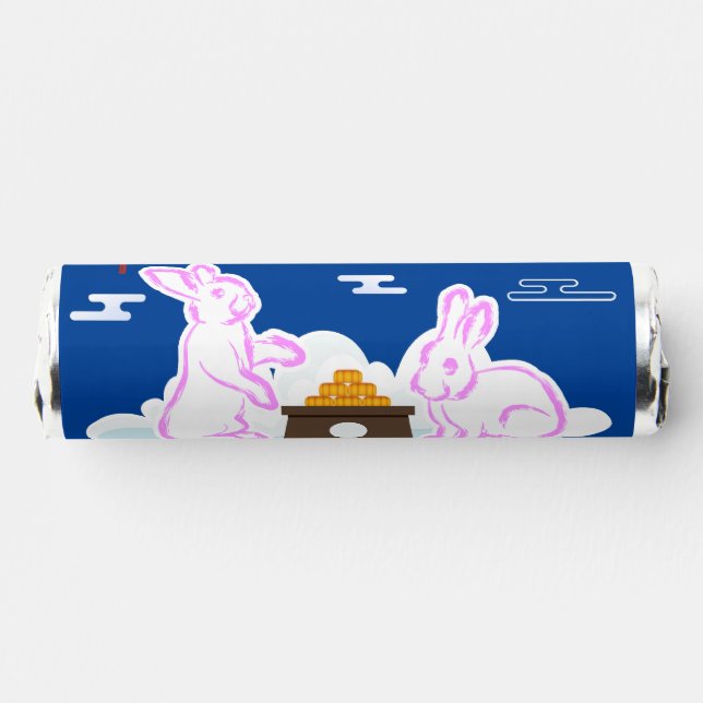 Mid Autumn Festival Moon Rabbit Mooncake Clouds Breath Savers® Mints (Left)