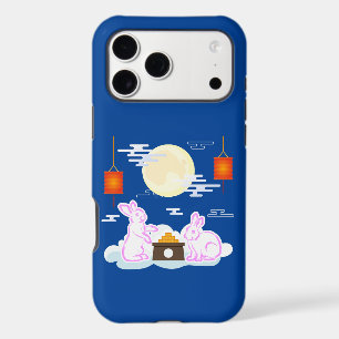 Mid Autumn Festival Moon Rabbit Mooncake Clouds iPhone 17 Pro Max Case