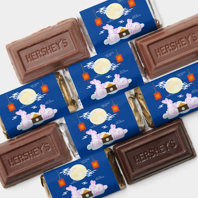 Mid Autumn Festival Moon Rabbit Mooncake Clouds Hershey's Miniatures (Assorted)